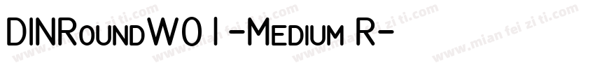 DINRoundW01-Medium R字体转换